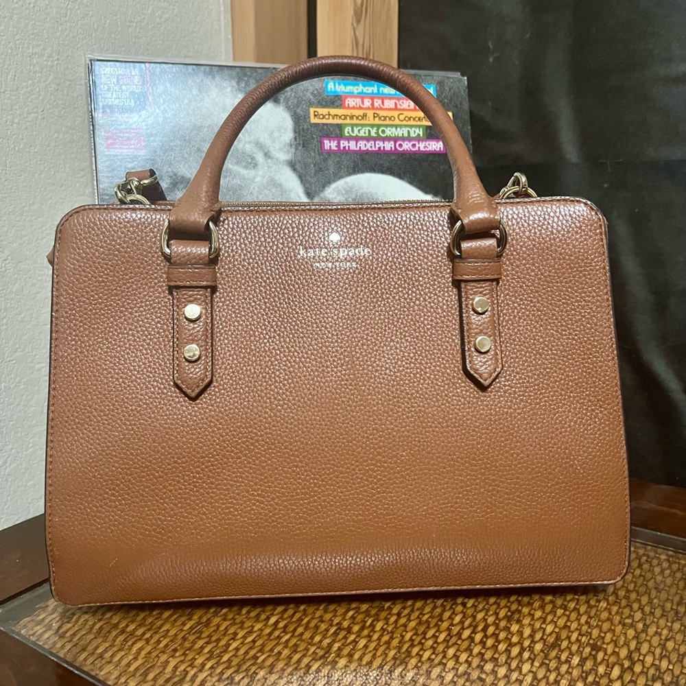 Vintage Kate Spade Brown Leather Satchel